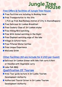 Jungle Tree Hut Anuradhapura Sri Lanka