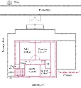 Appartements Gites en Normandie en Front de Mer Asnelles : photos des chambres