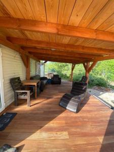 Retro house in nature