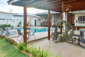 Flat Charme do Cerrado - Até 4 pessoasCozinhaAr Cond.Piscina