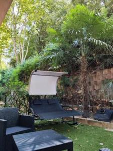 Appartements appartement rez de jardin 6 personnes cagnes sur mer 06 piscine et tennis : photos des chambres