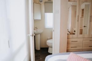 Caravan with sea views on the coast near St Davids