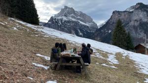 Chalets Chalet*** au pied d'une prairie face a la montagne : photos des chambres