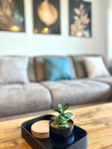 Stilvolles Apartment mit ländlichem Ausblick