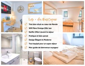 Appartements Le Rustique - Netflix/Wi-fi Fibre - Sejour Lozere : photos des chambres