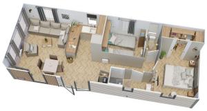 Grand mobile-home 45M2 au calme et au bord de mer