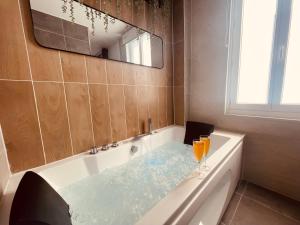 Appartements Essence de Vie : baignoire balneo : photos des chambres