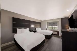 Double Room with Two Double Beds and Walk-In Shower - Disability Access/Non-Smoking room in Microtel Inn & Suites by Wyndham San Antonio by SeaWorld