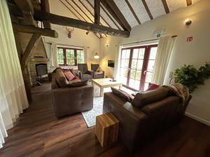 Ardennes villa with riverside garden and views