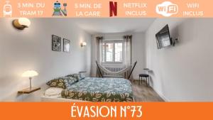 Appartements ZenBNB / Evasion / Chambre N°73 / Proche Transport : Appartement 1 Chambre