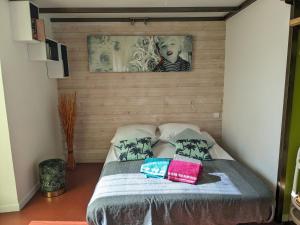 Appartements STUDIO CLIMATISE avec MEZZANINE au calme avec terrasse et parking idealement situe pour tout faire a pied ! : Studio avec Terrasse