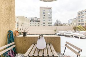 Appartements 50m Gem - 400m Gare: garage prive, terrasse, wifi : photos des chambres