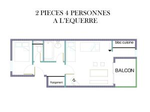 Appartements Appartement La Plagne, 2 pieces, 4 personnes - FR-1-353-61 : photos des chambres