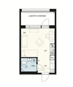 Yksiö Sarvvikissa - Jorvas