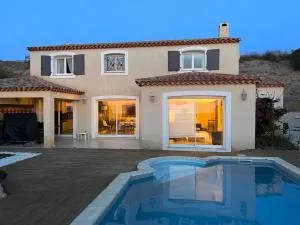 Villa piscine privée superbe Vue Etang Leucate 8JBART580 - Port Leucate