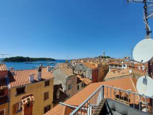 Beautiful sunsets over the roofs of Rovinj