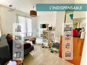 Appartements T2 - L'indispensable : photos des chambres