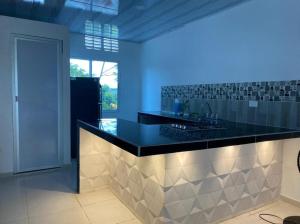 Cabaña aldea primaveral