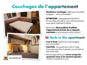 Appartements RisoulSki Antares - Piscine et Sauna : photos des chambres