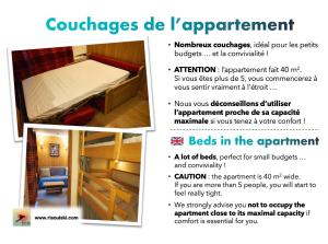 Appartements RisoulSki Antares - Piscine et Sauna : photos des chambres