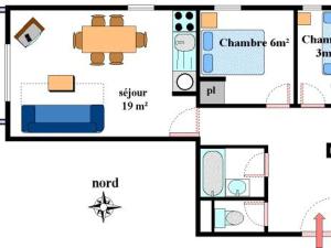 Appartements Appartement pour 6 au centre de Lanslevillard, proche des pistes avec balcon et WIFI - FR-1-508-15 : photos des chambres