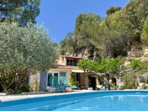 Villas Charmante Villa Botanique a Vaison-La-Romaine avec vue sur le chateau du village : photos des chambres