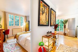 Appartements Stylish Modern Apartement - Art, Design, Garden, Villa des Ammonites : photos des chambres