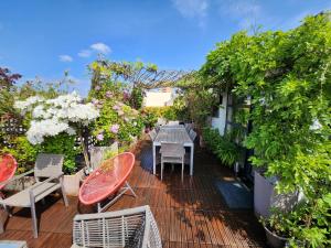 Appartements Luxury Apartment on 3 Floors with Large Private Terrace in Boulogne : Appartement