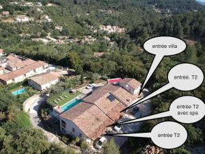Villas Sublime Bastide vue exceptionnel au calme LE MAS DES FARACHES : photos des chambres