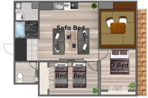 最上階から国宝四天王寺を一望""任天堂switch&Wi-Fi完備&Netflix視聴可