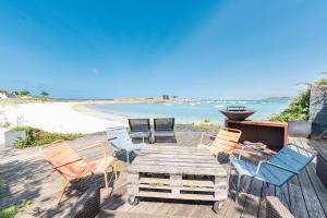 Maisons de vacances TY KOREJOU - splendide maison avec sauna les pieds dans l'eau : photos des chambres