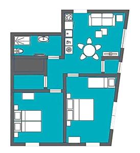 Appartements Villa Pax 1 et 2 La Bourboule : photos des chambres