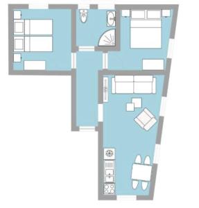 Appartements Villa Pax 1 et 2 La Bourboule : Appartement 2 Chambres