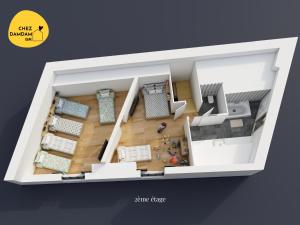 Villas la Zinguerie de la Plage - plage 300m - babyfoot, arcade, pingpong : photos des chambres