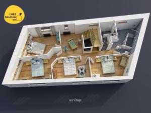 Villas la Zinguerie de la Plage - plage 300m - babyfoot, arcade, pingpong : photos des chambres