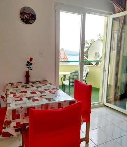 Holiday apartment in Zaboric with sea view, balcony, air conditioning, WiFi 5177-1