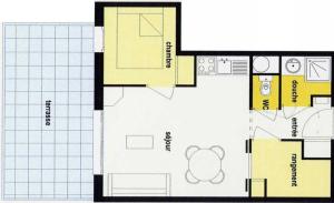 Appartements Appartement calme, 4 personnes, 1 chambre, 1 coin montagne - CC02 : photos des chambres