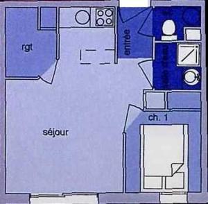 Appartement pied des pistes, 4 personnes, 1 chambre - MONT02