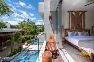 NHOA 207B Lux 1BR Condo Pool View in Aldea Zama