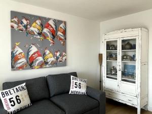 Appartements Hisse et Oh, T2 avec balcon vue port et parking : photos des chambres