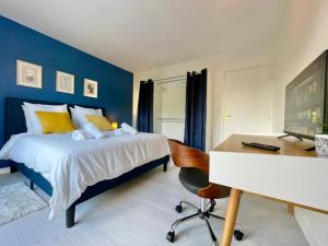 Séjour Business & Famille, 2 chambres, Parking & WiFi