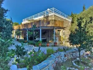 Eco Secluded hand built stone house in an oasis - Antimácheia