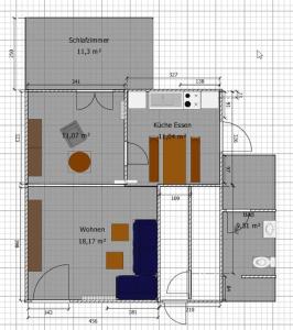 Berg Messe EG, 2,5 Zimmer, Homeoffice, W-Lan
