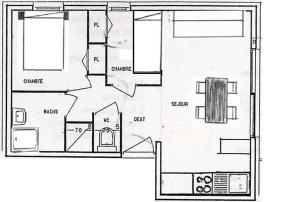 Appartements Appartement lumineux, 4 personnes, 2 chambres - OR11 : photos des chambres