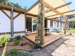 Maisons de vacances Sejour paisible en famille proche de la nature - logement avec terrasse et aire de jeu : photos des chambres