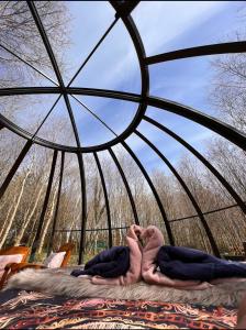 Tentes de luxe Dome S'feerique avec acces piscine : Tente