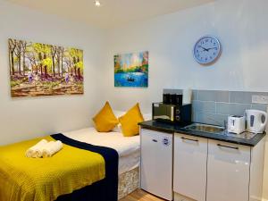 London Studio Apartments, Private Bathroom, Kitchenette, Parking, NP4
