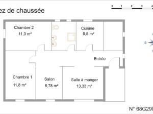 Maisons de vacances Gite Wintzenheim, 4 pieces, 6 personnes - FR-1-744-24 : photos des chambres
