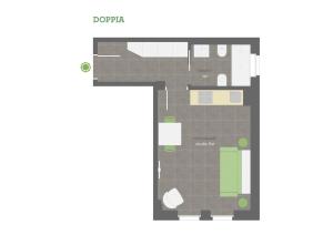 Standard Studio room in Cirene Apartments Milano