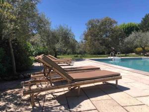 Maisons de vacances Logement avec piscine&oliveraie : photos des chambres